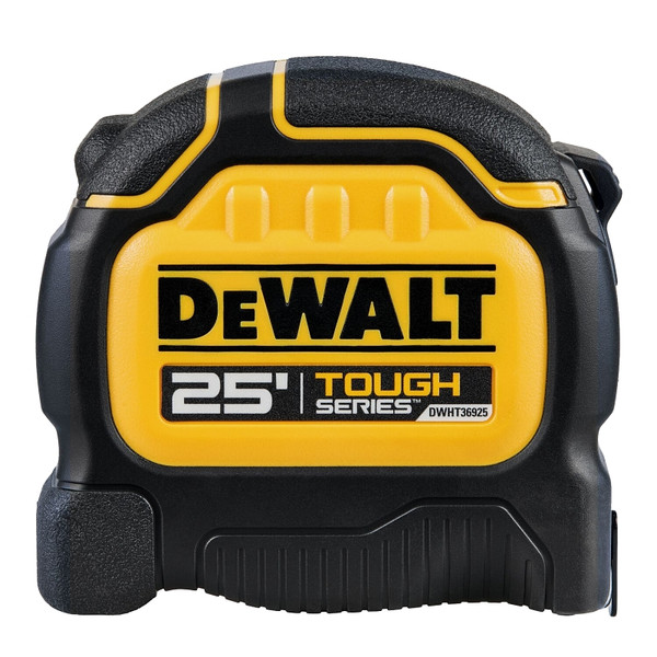 DeWALT Tough Series DWHT36925S Tape Measure, 25 ft L Blade, 1-1/4 in W Blade, Steel Blade, Plastic Case [SKU: ORG2520922]
