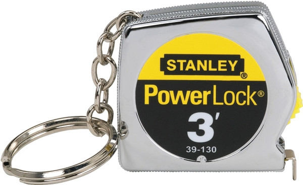 STANLEY 39-130 Measuring Tape, 3 ft L Blade, 1/4 in W Blade, Steel Blade, ABS Case, Chrome Case [SKU: ORG6953764]