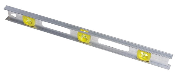 STANLEY 42-074 I-Beam Level, 24 in L, 3-Vial, 1-Hang Hole, Non-Magnetic, Aluminum, Silver [SKU: ORG7010739]