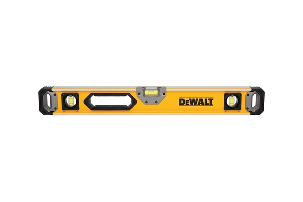 DeWALT DWHT43025 Box Beam Level, 24 in L, 3-Vial, 1-Hang Hole, Magnetic, Aluminum, Black/Yellow [SKU: ORG2520831]