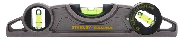 STANLEY FMHT43610 Torpedo Level, 9 in L, 3-Vial, Magnetic, ABS [SKU: ORG2663581]