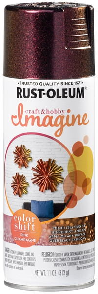 RUST-OLEUM Imagine Craft & Hobby 353468 Spray Paint, Champagne/Pink, 11 oz, Aerosol Can [SKU: ORG2430254]