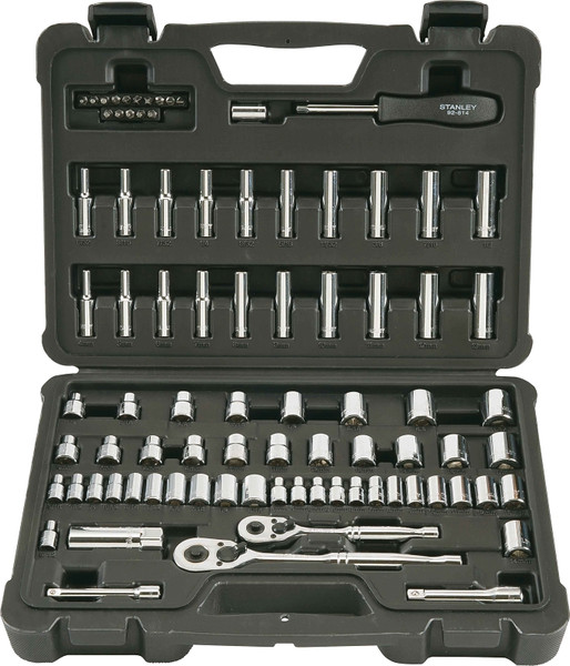 STANLEY STMT71651 Tool Set, 85-Piece, Vanadium Steel, Polished Chrome [SKU: ORG0561480]