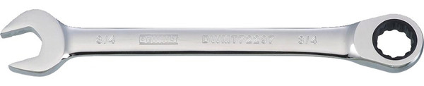 DeWALT DWMT72297OSP Combination Wrench, SAE, 3/4 in Head, 9-11/16 in L, 12-Point, Chrome, Comfort-Grip Handle [SKU: ORG7514888]