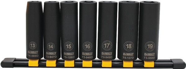 DeWALT DWMT74449OSP Socket Set, Specifications: 1/2 in Drive Size [SKU: ORG7522352]