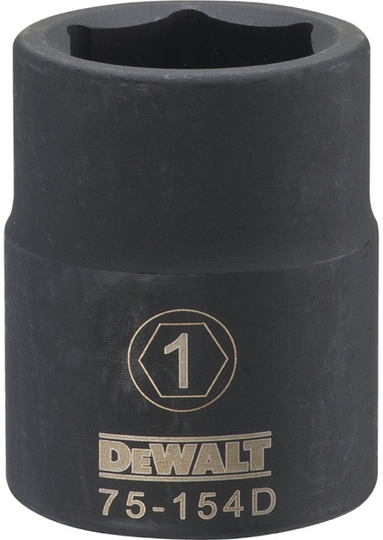 DeWALT DWMT75154OSP Impact Socket, 1 in Socket, 3/4 in Drive, 6-Point, CR-440 Steel, Black Oxide [SKU: ORG7517097]