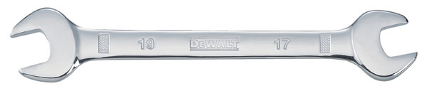 DeWALT DWMT75436OSP Open End Wrench, Metric, 17 x 19 mm Head, 8-11/16 in L, Polished Chrome [SKU: ORG7523079]
