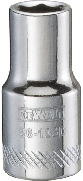 DeWALT DWMT86103OSP Hand Socket, 6 mm Socket, 1/4 in Drive, 6-Point, Vanadium Steel, Polished Chrome [SKU: ORG7518657]