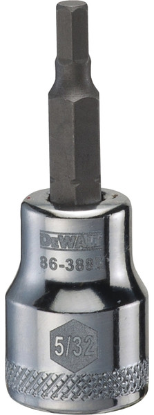 DeWALT DWMT86388OSP Fractional Hex Bit Socket, 5/32 in Tip, 3/8 in Drive, Polished Chrome Vanadium, 1-31/32 in OAL [SKU: ORG7519333]