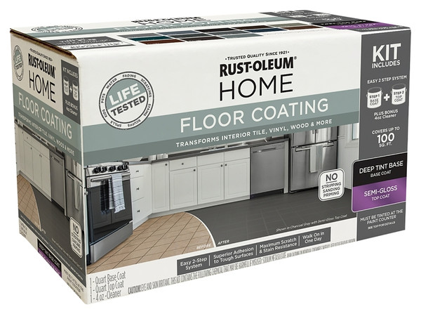RUST-OLEUM 360101 Home Floor Coating Kit, Semi-Gloss [SKU: ORG7447675]