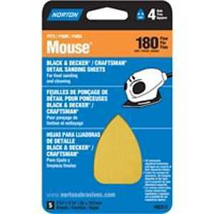 NORTON 02315 Sanding Sheet, 3 in W, 7 in L, 180 Grit, Fine [SKU: ORG3307220]