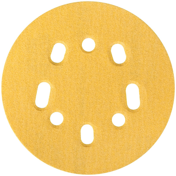 NORTON 04060 Sanding Disc, 5 in Dia, Coated, P120 Grit, Medium, Aluminum Oxide Abrasive, Paper Backing [SKU: ORG3309721]