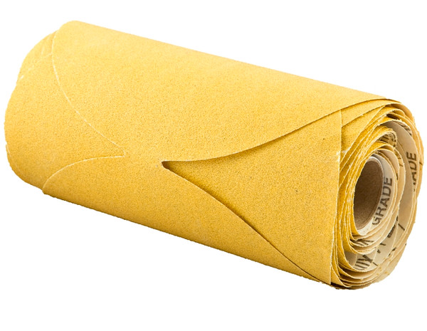 NORTON Stick & Sand 07660749244 Disc Roll, 6 in Dia, Coated, P100 Grit, Medium, Aluminum Oxide Abrasive, No-Hole [SKU: ORG3310877]