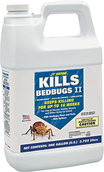 J.T. EATON 207-W1G Bed Bug Insecticide, Liquid, Spray Application, 1 gal [SKU: ORG9212952]