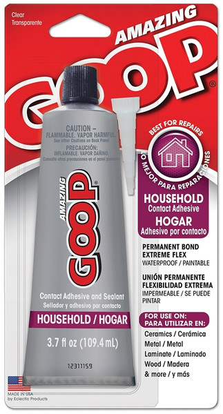 ECLECTIC 130012 Household Adhesive, Liquid, Clear, 3.7 oz Tube [SKU: ORG6888036]