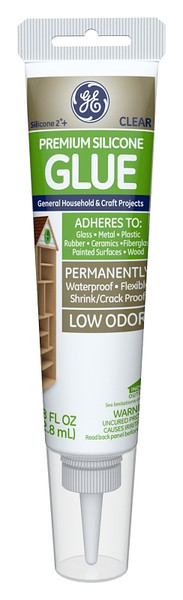 GE GE280 Glue and Sealant, Clear, 2.8 oz Tube [SKU: ORG8969149]