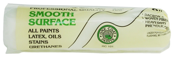 Linzer RC101-9 Paint Roller Cover, 3/8 in Thick Nap, 9 in L, Woven Fabric Cover, White [SKU: ORG6142632]