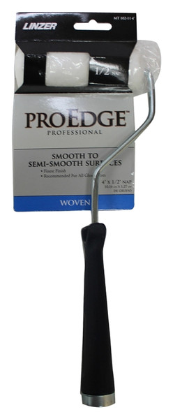 Linzer MT102-11 4IN Mini Roller, 1/2 in Nap, Fabric Cover, Threaded Handle, 4 in L Roller [SKU: ORG3892379]