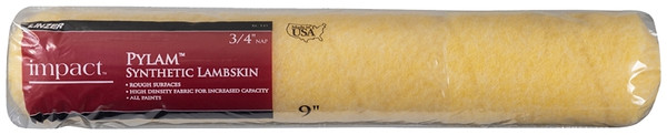 Linzer IMPACT Series RC145-18IN Paint Roller Cover, 3/4 in Thick Nap, 18 in L, Polyester/Pylam Synthetic Lambskin Cover [SKU: ORG7446495]