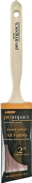 Linzer WC 2160-2 Paint Brush, 2 in W, 2-1/2 in L Bristle, Polyester Bristle, Sash Handle [SKU: ORG2828556]