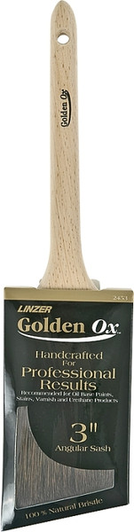 Linzer WC 2453-3 Paint Brush, 3 in W, 3 in L Bristle, Fine China Bristle, Sash Handle [SKU: ORG5482799]