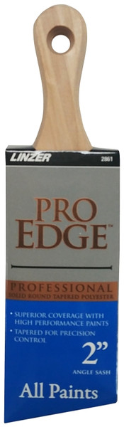 Linzer 2861 PE-2 Paint Brush, 2 in W, Polyester Bristle, Angle Sash Handle [SKU: ORG7214117]
