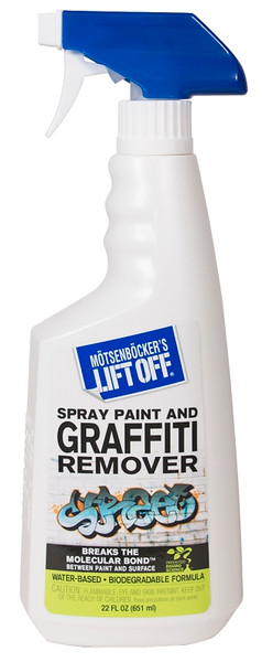 MOTSENBOCKER'S LIFT OFF 411-01 Graffiti Remover, Liquid, Mild, Clear, 22 oz, Bottle [SKU: ORG2721165]