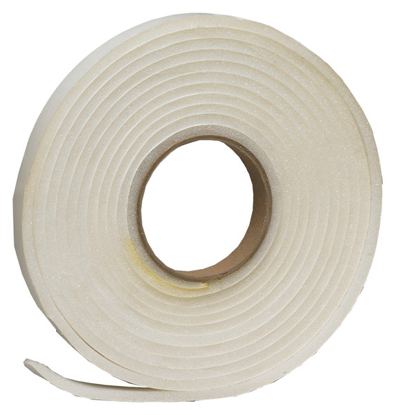 Frost King L342H Foam Tape, 3/4 in W, 17 ft L, 1/4 in Thick, Polyfoam, White [SKU: ORG1894807]