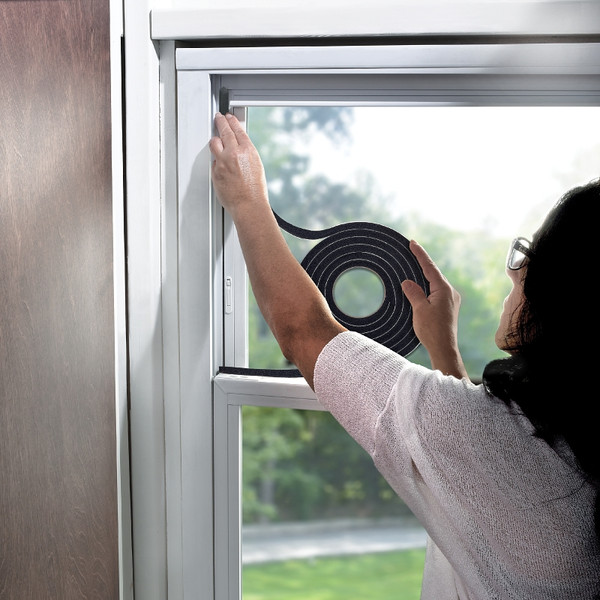 Frost King R338H Foam Tape, 3/8 in W, 10 ft L, 3/16 in Thick, Rubber, Black [SKU: ORG7562283]