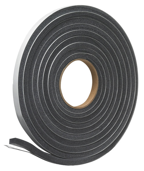 Frost King L347 Foam Tape, 1/2 in W, 17 ft L, 3/8 in Thick, Polyfoam, Charcoal [SKU: ORG2881878]