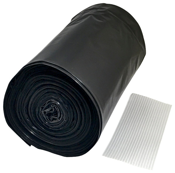 Frost King DL3656 Drum Liner, 55 gal Capacity, Polyethylene, Black [SKU: ORG1319482]