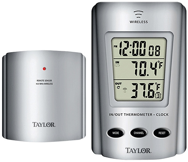 Taylor 1730 Wireless Thermometer, Digital, 32 to 122 deg F [SKU: ORG8771537]