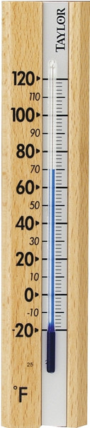 Taylor 5141 Thermometer, -20 to 120 deg F, Wood Casing [SKU: ORG6284665]