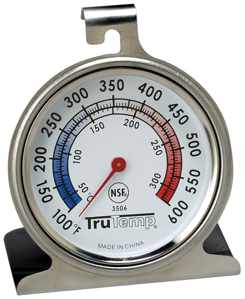 Taylor 3506 Oven Thermometer, 100 to 600 deg F, Analog Display, Gray [SKU: ORG6870737]