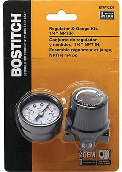Bostitch BTFP72326 Regulator and Gauge Kit, Mini [SKU: ORG5874789]