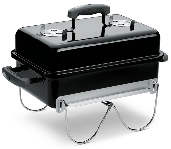 Weber Go-Anywhere 121020 Charcoal Grill, 160 sq-in Primary Cooking Surface, Black [SKU: ORG7727902]