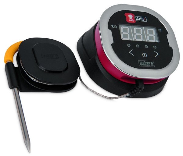 Weber iGrill 2 7203 Thermometer, -22 to 572 deg F, Digital Display, 5 in L Probe, Black, For: Grills [SKU: ORG7675721]