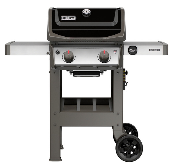 Weber Spirit II E-210 44010001 Gas Grill, 26,500 Btu/hr BTU, Liquid Propane, 2 -Burner, Smoker Included: No, Black [SKU: ORG7196124]