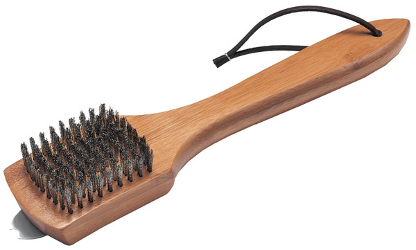 Weber 6463 Grill Brush, 2.4 in W Brush, Stainless Steel Bristle, Bamboo Handle, 12-1/2 in L [SKU: ORG4435210]