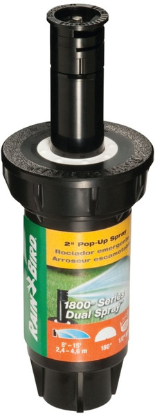 Rain Bird 1802HDS Spray Head Sprinkler, 1/2 in Connection, FNPT, 8 to 15 ft, Plastic [SKU: ORG2077006]
