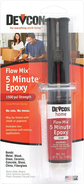 Devcon 20445 Epoxy Adhesive, Amber, Liquid, 0.47 oz Syringe [SKU: ORG5701347]