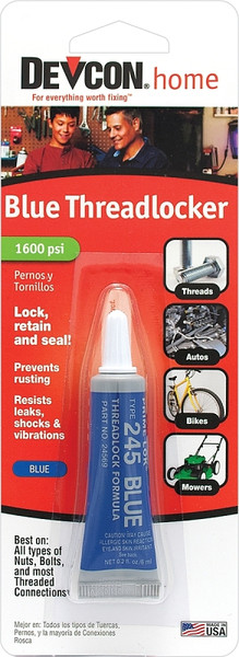 Devcon 24345 Threadlocker, Liquid, Mild, Blue, 0.2 oz Bottle [SKU: ORG6395305]