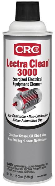 CRC Lectra-Clean 3000 1750520 Electric Parts Cleaner, Liquid, 20 oz Can, Colorless [SKU: ORG3271442]