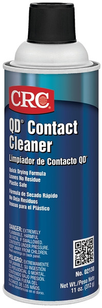 CRC QD 02130 Contact Cleaner, 11 oz, Liquid, Alcohol [SKU: ORG6711816]