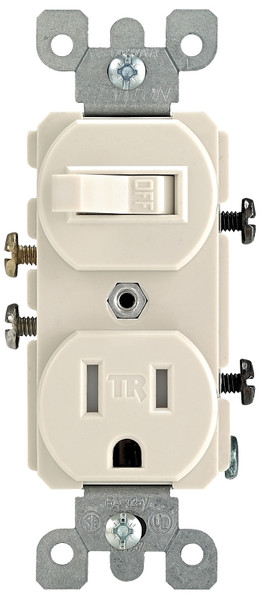 Leviton T5225-0TS Switch Outlet, White [SKU: ORG7019276]