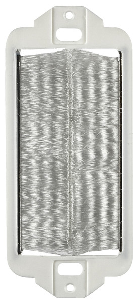 Decora 41075-DBW Brush Pass-through Insert, Plastic, White [SKU: ORG4592291]