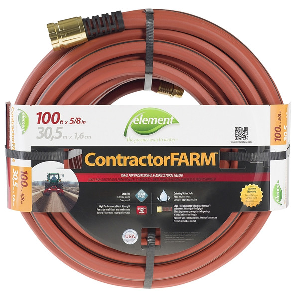 SWAN Element ContractorFARM ELCF58100 Water Hose, 100 ft L [SKU: ORG7185796]