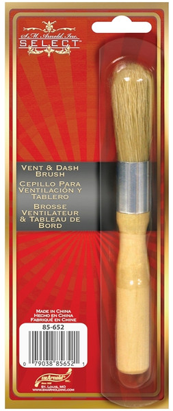 SM ARNOLD SELECT 85-652 Vent and Dash Brush, 1.87 in L Trim, 6 in OAL, Natural Boar Trim [SKU: ORG4139705]