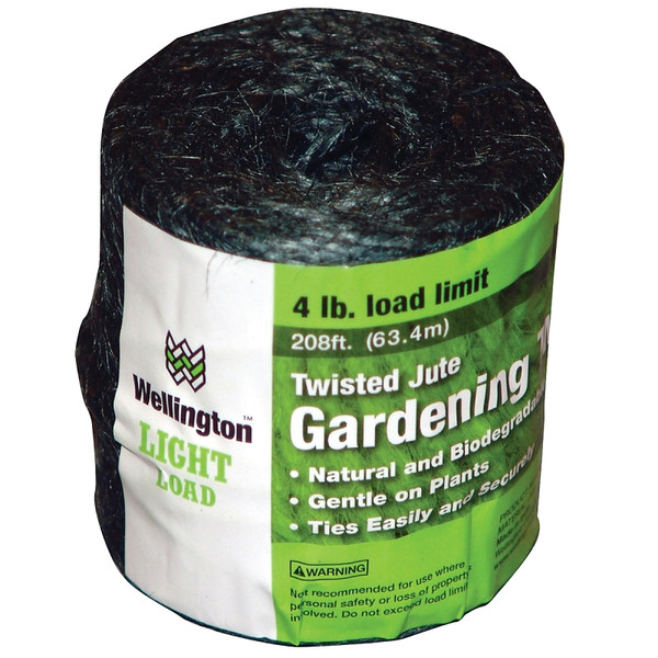 Wellington 14258 1-Ply Twine, #24 Dia, 194 ft L, 4 lb Working Load, Natural Fiber, Green [SKU: ORG6149827]