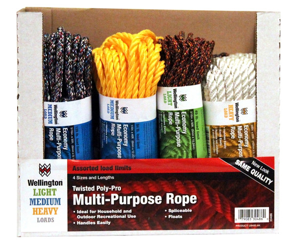 Wellington U9493AK Rope Assortment, Polypropylene, Multi-Color [SKU: ORG3387347]